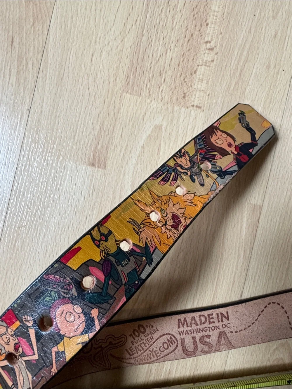 Jon Wye Leather Rick and Morty Belt